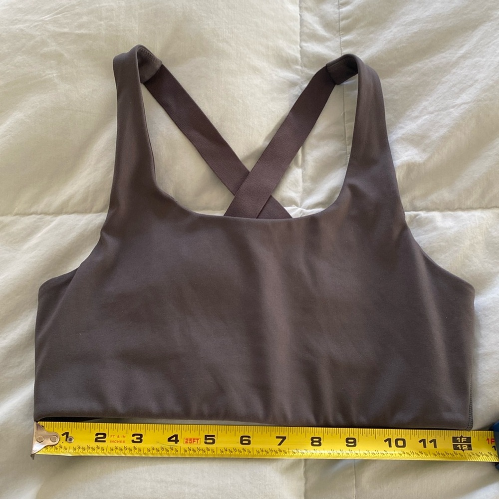 Girlfriend Collective Simone High Support Bra Gray Size S